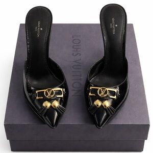 Louis Vuitton Black Insider Mule Size 37